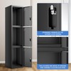 DNA MOTORING Metal Storage Cabinet for Employees with Keys, 71"