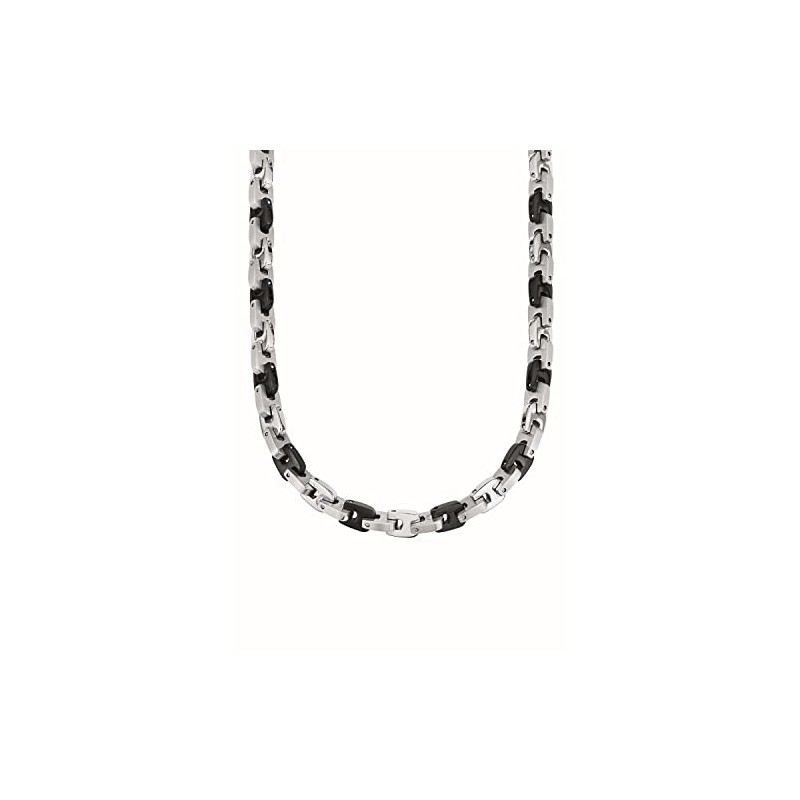 s.Oliver Stainless Steel Necklace for Men, Silver, Comes in Jewellery