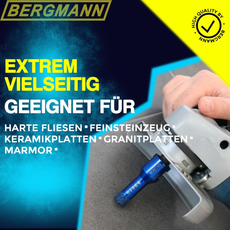 BERGMANN ® Professional Tile Drill Bit Diamond Drill Granite Flex