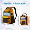 Corxiren School Bus Backpack with Lunch Box, School Bus Backpack