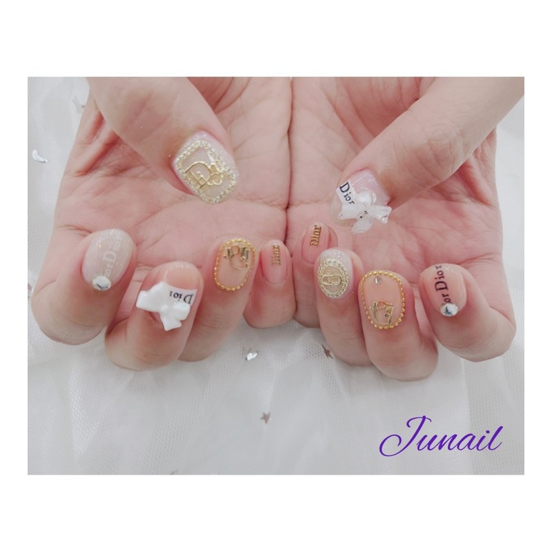  CD Ribbon Homemade Nail Tips ✨ - Long Round