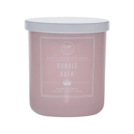 DW Home Hand Poured Richly Scented Medium Single Wick Candle with Metal Lid, (9.3 oz.) (Bubble Bath)