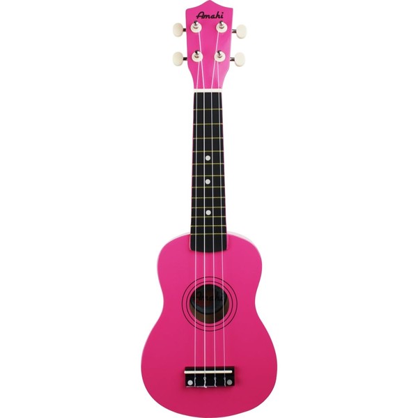 Amahi Fine Instruments Soprano Ukulele w/Gig Bag (Dragonfruit)