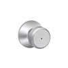 SCHLAGE F40 BWE 626 Bowery Privacy Lock Knob, Satin Chrome