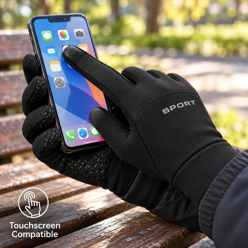 Unisex Winter Touchscreen Gloves for Cycling, Running, Hiking and Skiing