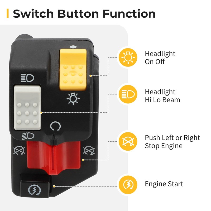 M MATI Left Handlebar Switch Start Kill Stop Headlight for