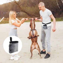 Lyivisk Leckerlibeutel für Hunde mit Kotbeutelspender - Praktische Futtertasche für Hundetraining, wasserfest und mit verstellbarem Gürtel - Ideal für unterwegs und tägliche Spaziergänge