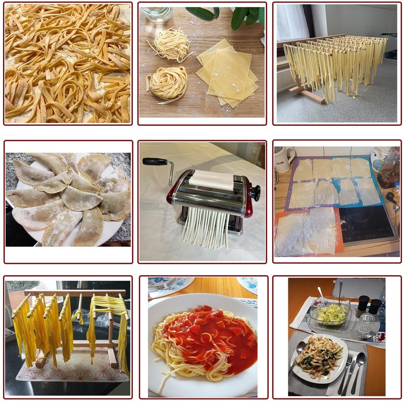 Stainless Steel Manual Noodle Maker with 2mm & 4mm Cutting