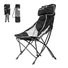 SUNNYFEEL High Back Camping Chair for Adults, Lightweight Camping Chair Support 250 lbs Heavy Duty, Compact Folding Chair Design, Portable & Collapsible Camping Chairs for Outdoor, Camp, Beach, Picnic