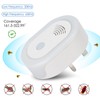 2PCS Ultrasonic Pest Repeller Intelligent Frequency Conversion Safe Harmless Insect