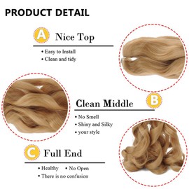 Haolocs 8 Packs 22 Inch French Curly Braiding Hair for Box Braids Brown Pre Stretched Bouncy Braids Synthetic Micro Spiral Curl Loose Wavy Braiding Hair Extensions (22 Inch, 27)