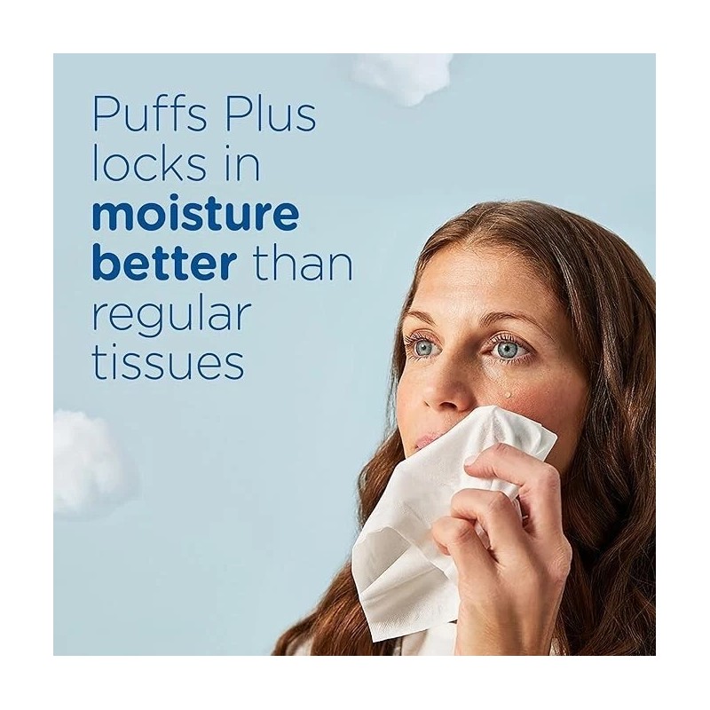 Puffs Plus Lotion Facial Tissues - 8 Boxes Allergies and