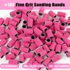 Haozher Nail Drill Bits, 135 Pcs Sanding Bands for Nail