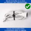 50 Pieces 20cm Length 5mm Rubber Cords Black Rubber Tensioners