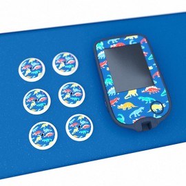 Sticker Freestyle Libre 1 and 2 Stickers for Readers and Sensors (Dinosaur)