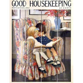 Rustic Pallet Art Good Housekeeping Nov 1921" Wooden Wall Hanging, 9"X12" Decorative Plaque