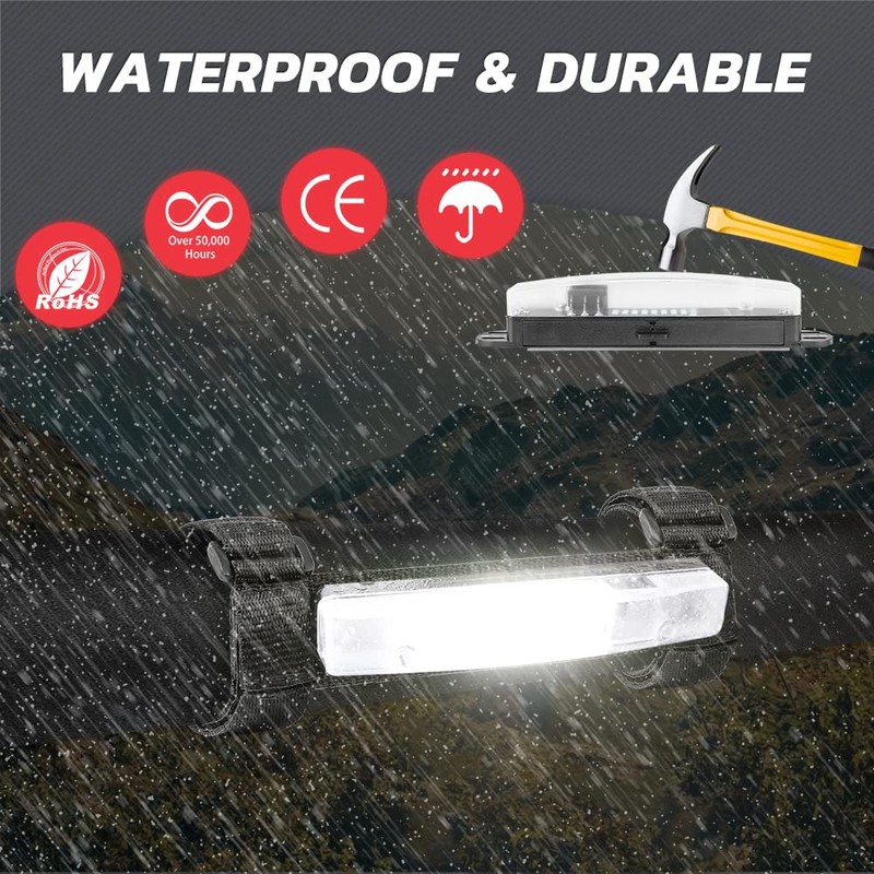 UTV Dome Light, Lumimotor Universal Roll Bar Mount Interior LED