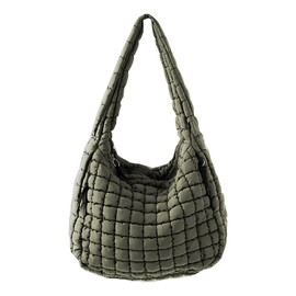 Yecaigna Puffer Tote Bag, Quilted Tote Bag for Women Puffer Bag