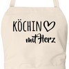 huuraa Chef's Apron with Heart Gift Apron Cooking Apron Cotton