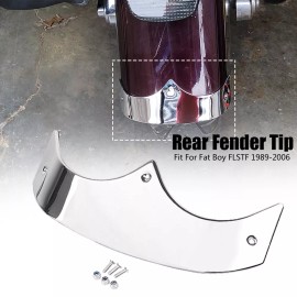 Unbranded Chrome Rear Fender Edge Trim Tip Trailing Cover For Harley Fat Boy FLSTF 1989-06