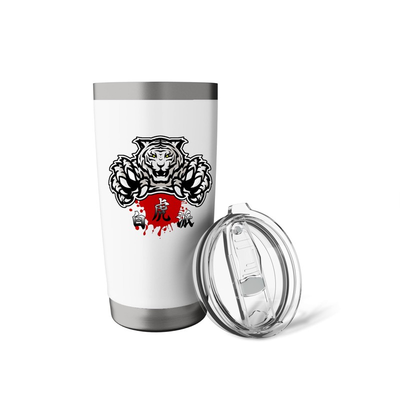 Bak Fu Pai White Tiger Fist Stainless Steel Insulated Tumbler