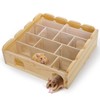 ZENFUN Wooden Hamster Maze with Clear Acrylic Cover, Multi-Chamber Hamsters