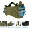 Yzpacc Airsoft Mask with Protective Glasses, Foldable Half Face Airsoft