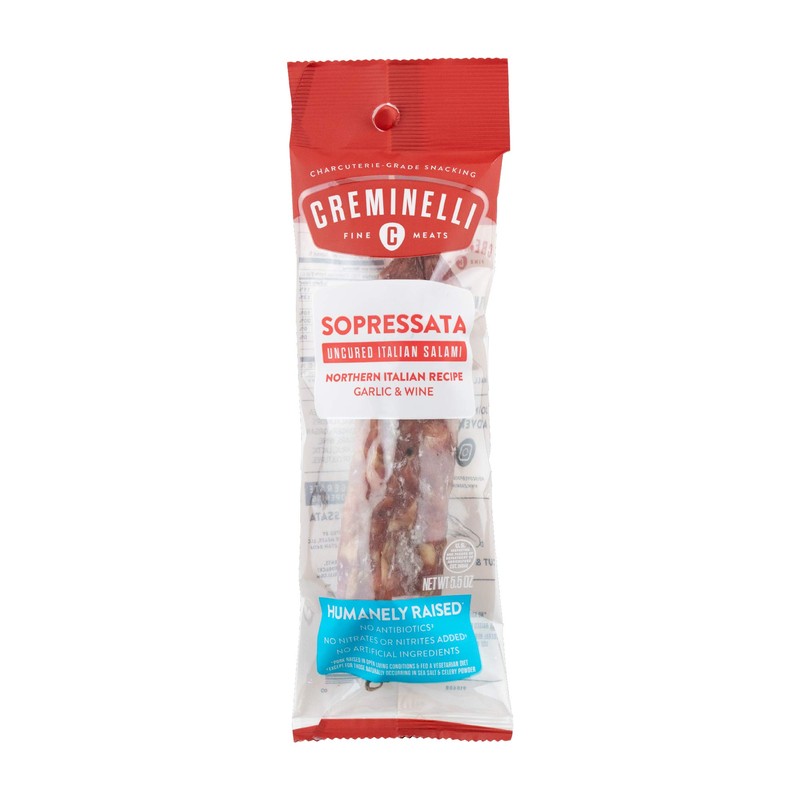 Creminelli Sopressata Salami, (3 count, 5.5oz), Humanely Raised Pork*, No
