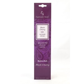 Expressive Scent 2 Pack Extra-Rich Double Dipped 20 Stick Box Black Cherry Incense Sticks