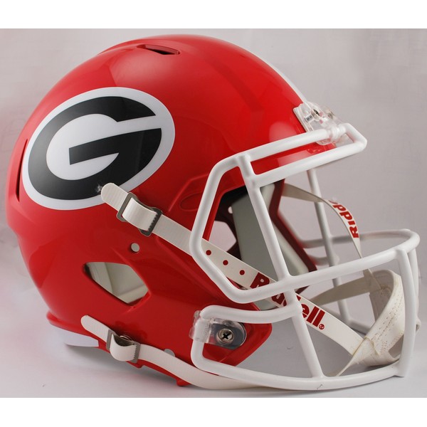 NCAA Georgia Bulldogs Full Size Speed Replica Helmet, Red, Medium