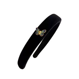 EZ PEACH Headband Hair Band, Hair Accessory, Women's, Formal Velour, Wide, Korean Glossy, Sparkling and Shiny, Head Access, Hair Accessories, Daily, Hair Accessories, Cute, Bangs, Hair Closure, Hair