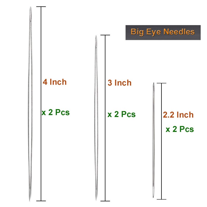 Y-Axis 26 Pcs Assorted Beading Needles Including 6 Pcs Big