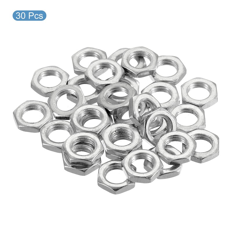 PATIKIL 30-Pack M8 x 1.0 Steel Hex Nut Metric Thread