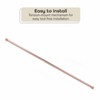 Fantasia Spring Tension Curtain Rod for windows, 18"- 28" adjustable