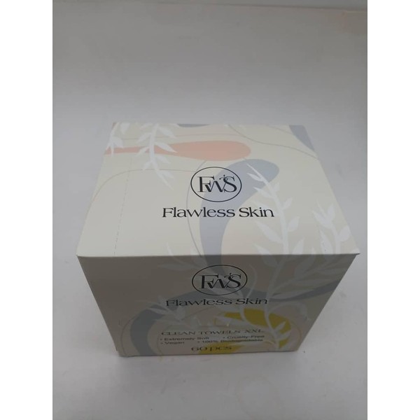 FWS Flawless Skin Clean Towels XXL, Extremely Soft Biodegradeable, Disposable