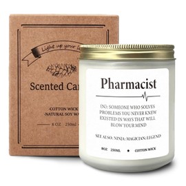 CIOJUNE Pharmacist Gifts for Women - Pharmacist Gifts Cedar Scented Candles, Funny Pharmacist Gifts, Gifts for Pharmacist, Pharmacist Definition Candles