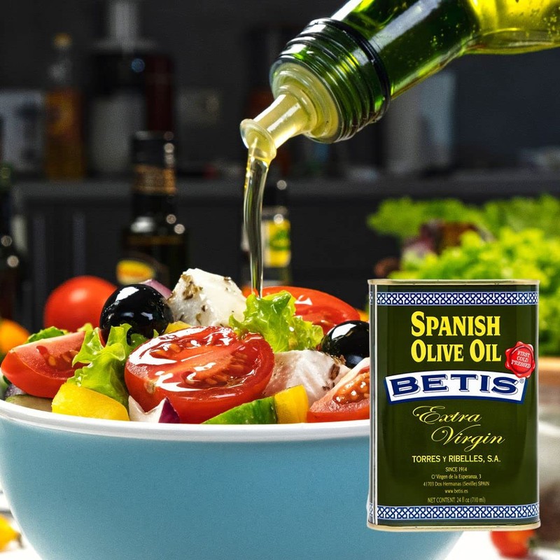 Betis Extra Virgin Olive Oil 24oz in Can, Organic Refined