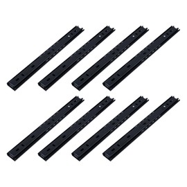 Sscon 4 Pair Full Extension Drawer Slides Blcak Ball Bearing Cabinet Slides - 10Inch/25CM