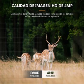 Encubierto Camara Solar 4g Chip Sim 4mp Alarma Ptz Ubox Hd,detección Por Doble Sensor Pir + Radar,observación De Animales Al Aire Libre