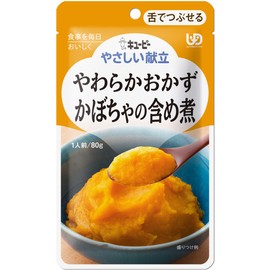 キユーピー やさしい献立 やわらかおかず かぼちゃの含め煮 80g×6個 【区分3:舌でつぶせる】