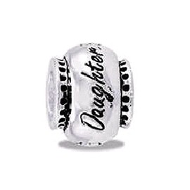 Davinci Beads Daughter Silver Bead