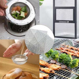 Wire Mesh 6pcs, Stainless Steel Woven Metal Mesh for Vent, Filter Mesh, DIY Projects, Easy to Cut and Resistant to Rust