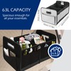 DEEZOMO Foldable Car Trunk Organizer - 63L Collapsible Multi-Compartment Storage