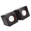 Mini Cube USB Stereo Desktop Speaker 3.5mm Jack Wired Speaker