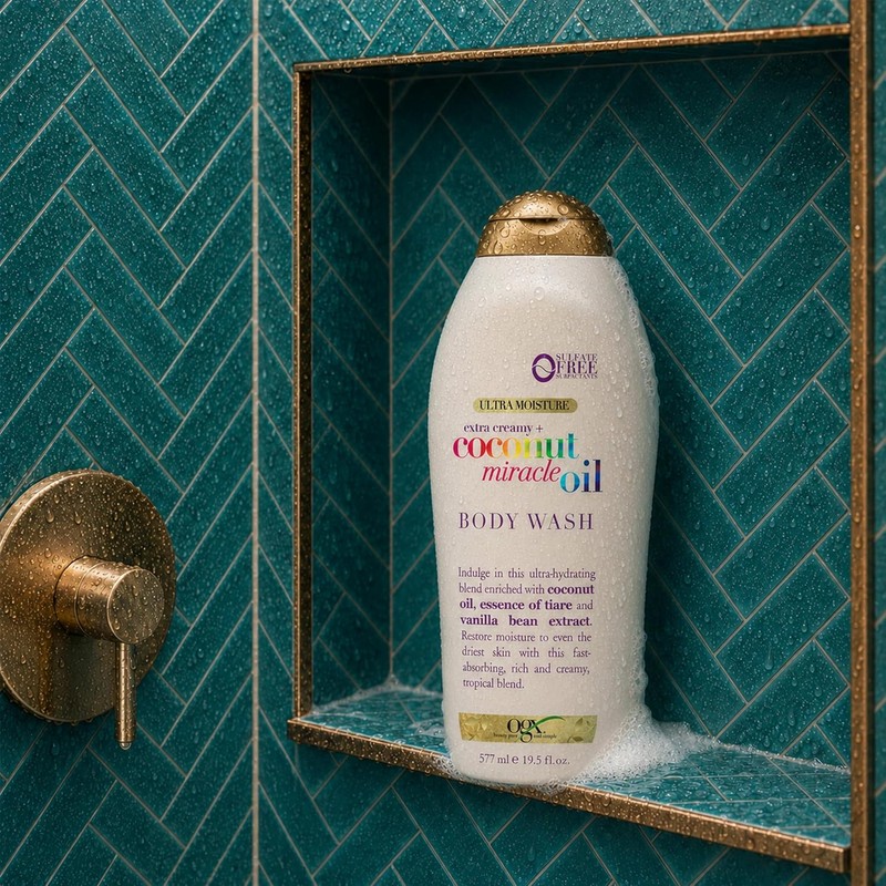 OGX, Body Wash Humectante de Aceite de Coco, 577 ml