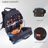 Tool-Backpack with Pockets - Heavy-Duty Multi-use Tools Backpack Blue