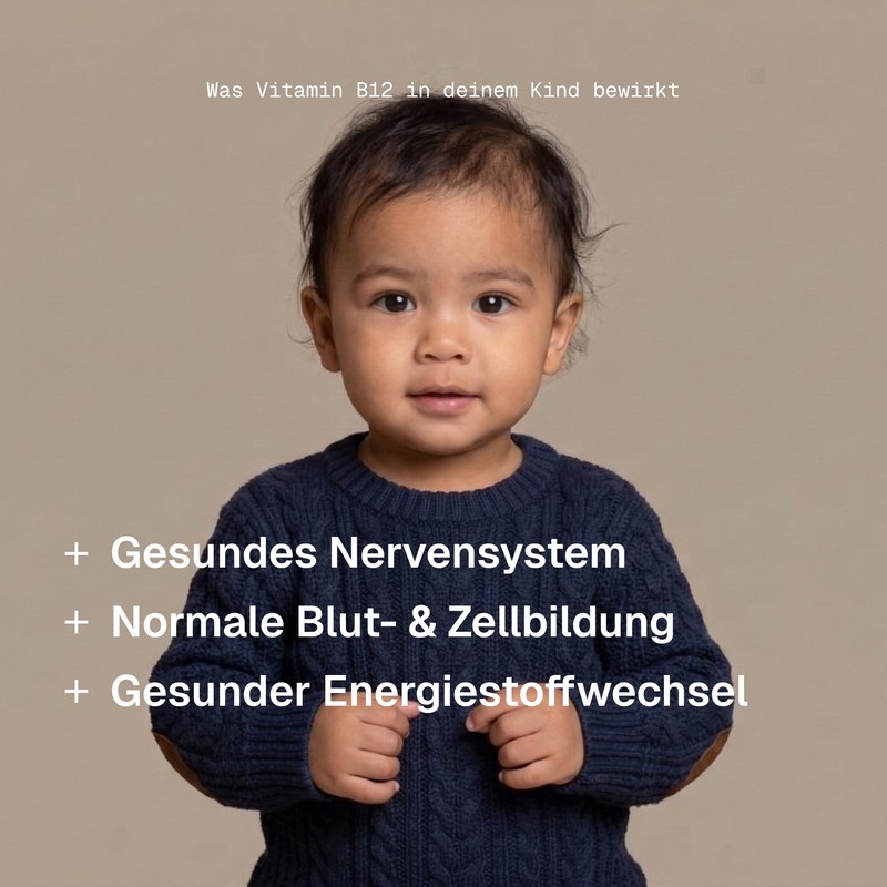 happyhug Vitamin B12 Drops for Children, Nervous System, Cell Formation