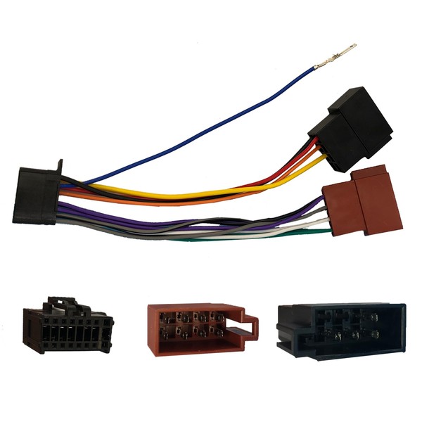 SPTSSWET 16 Pin ISO Wiring Harness Connector Adaptor Compatible with