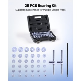 VEVOR Bicycle Bearing Press Kit, Bike for Wheels/Hub Bearing Installation with Bushings & Wrenches, Bike Soft Tail Frame Turning Point Hub Assembly Tool 25pcs