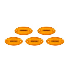 EVERESTHD 5PCS Cab Marker Lights LED Top Roof Lamps Amber Lens Assembly Fit for International Prostar, Durastar, Workstar 2008-2018 Truck Parts